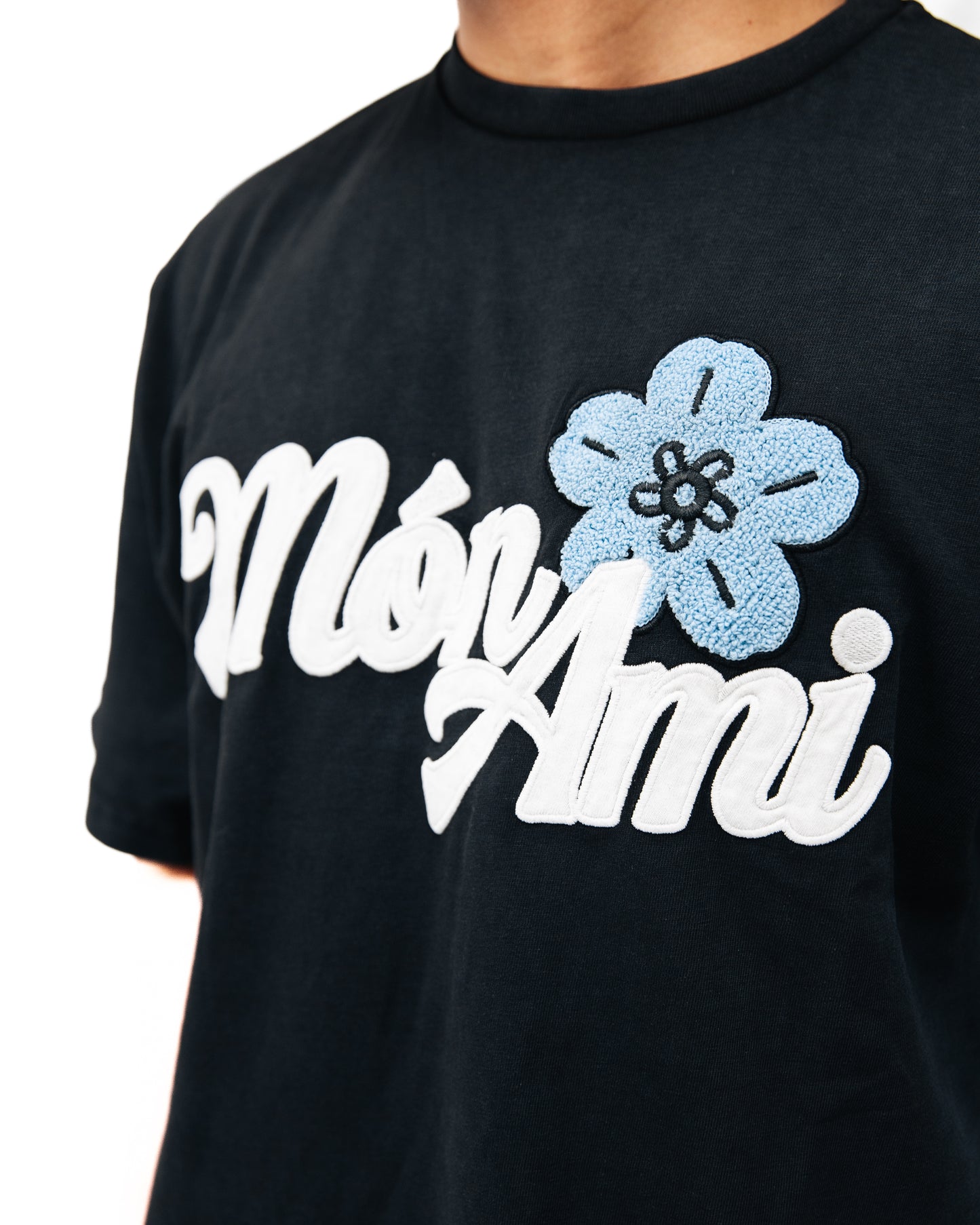 T-Shirt Orchidée Gris Délavé