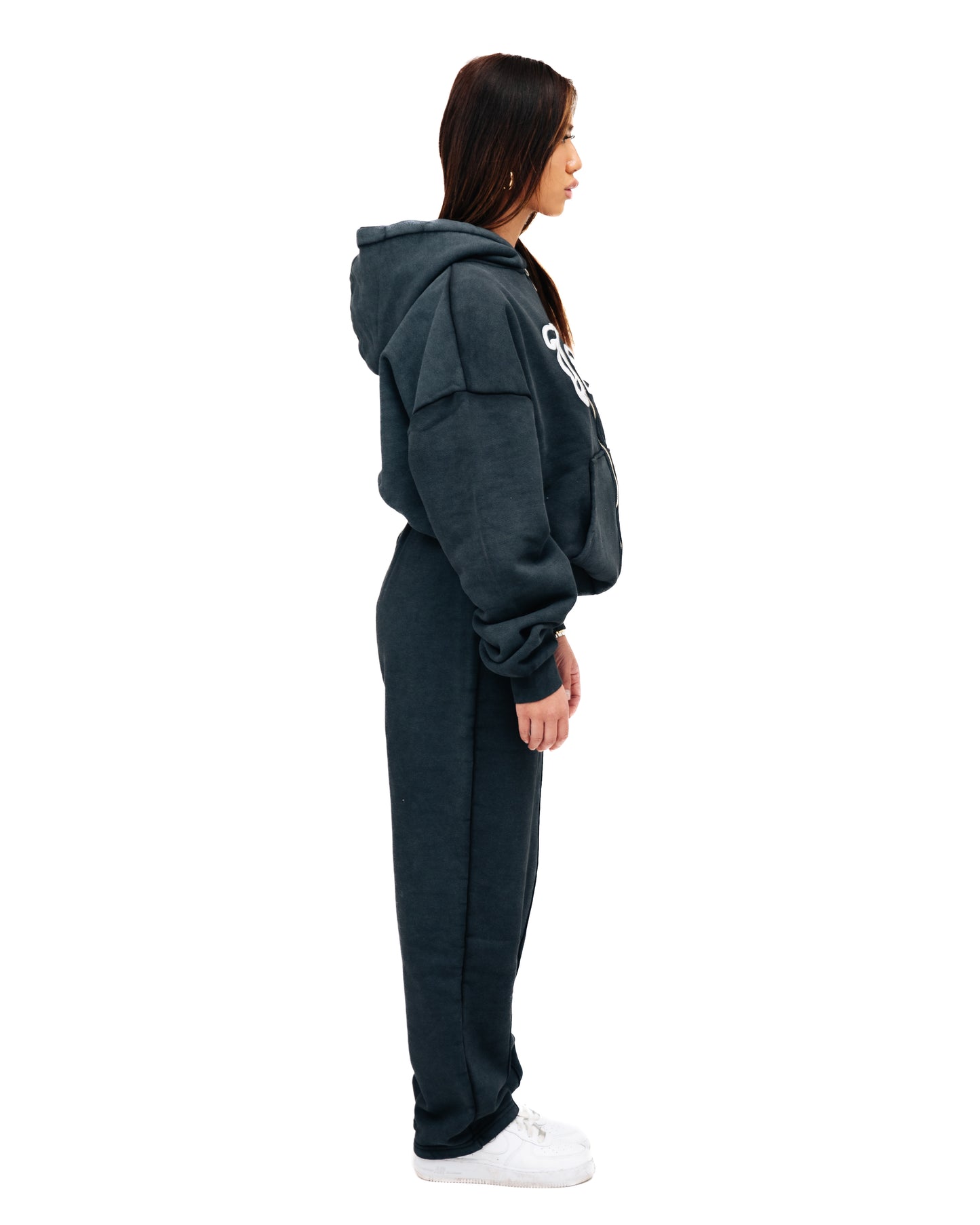 Pantalon Orchidée Gris Délavé