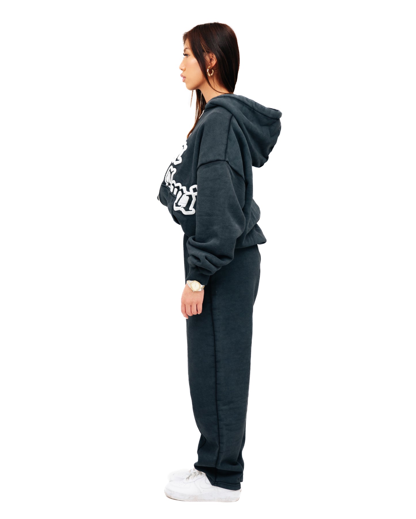 Pantalon Orchidée Gris Délavé