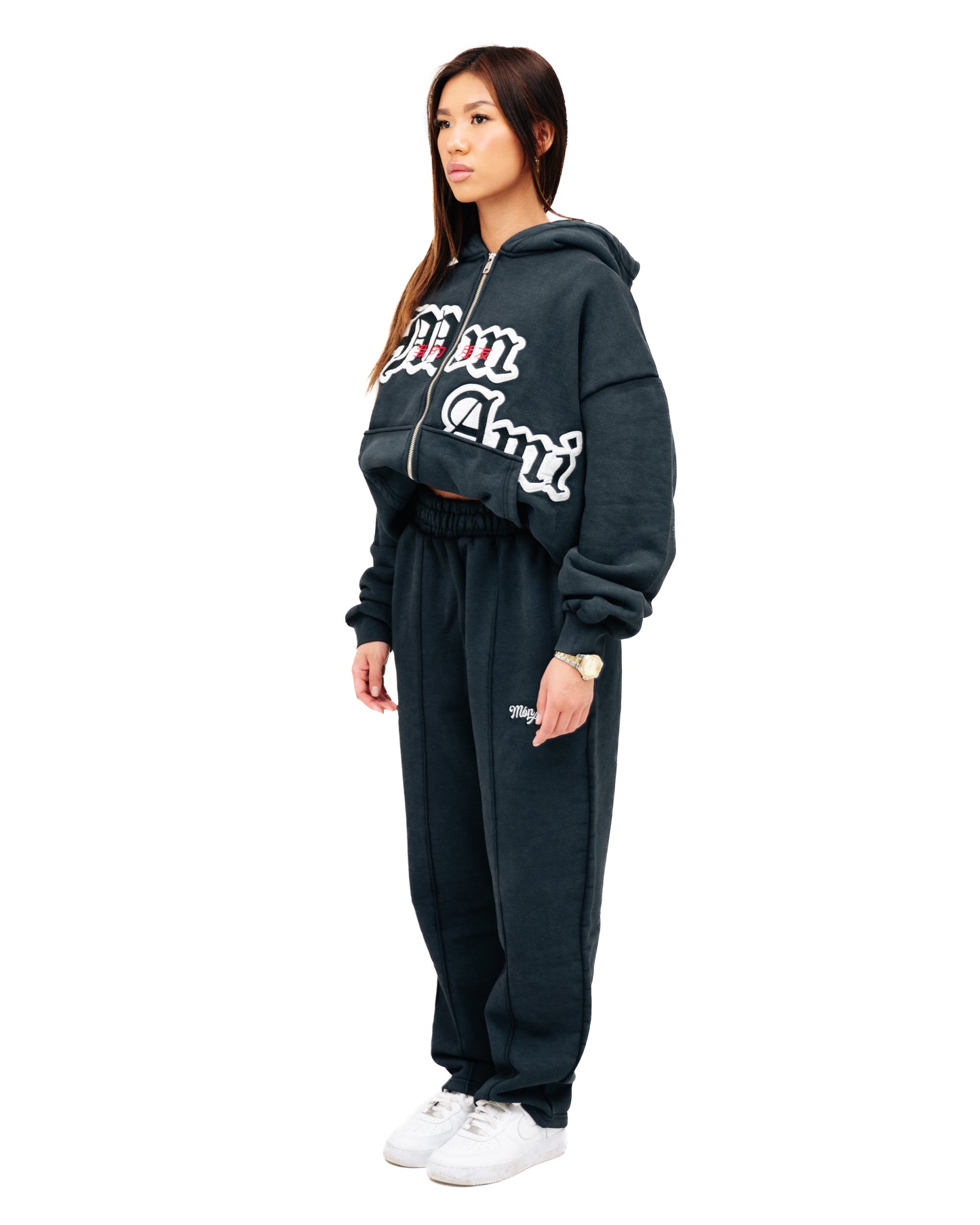 Pantalon Orchidée Gris Délavé