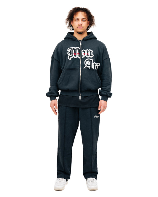 Pull á Capuche Orchidée Gris Délavé