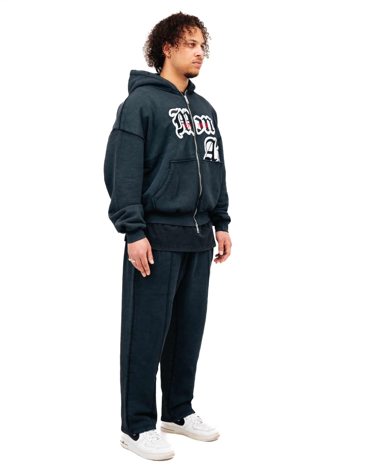Pull á Capuche Orchidée Gris Délavé