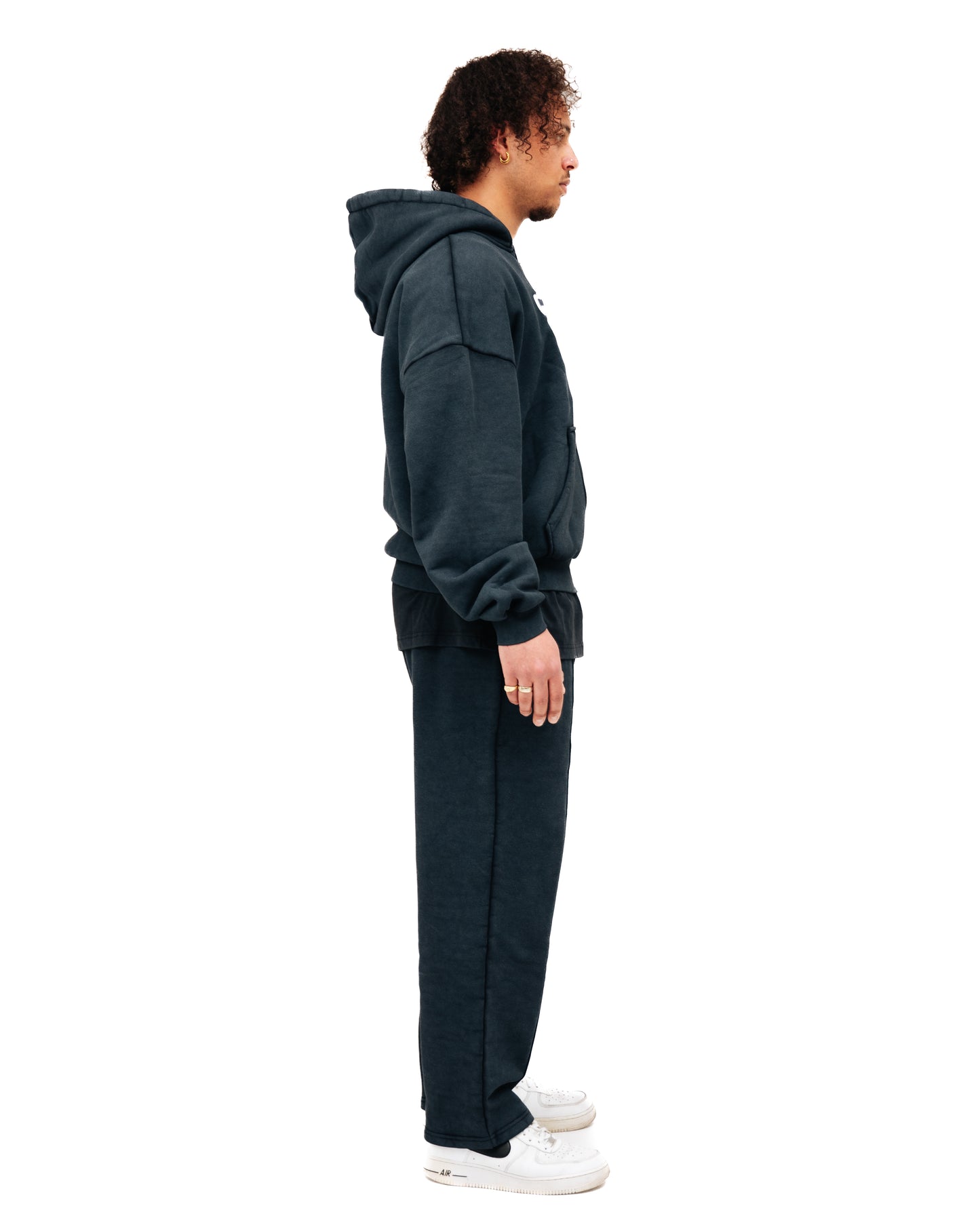 Pull á Capuche Orchidée Gris Délavé