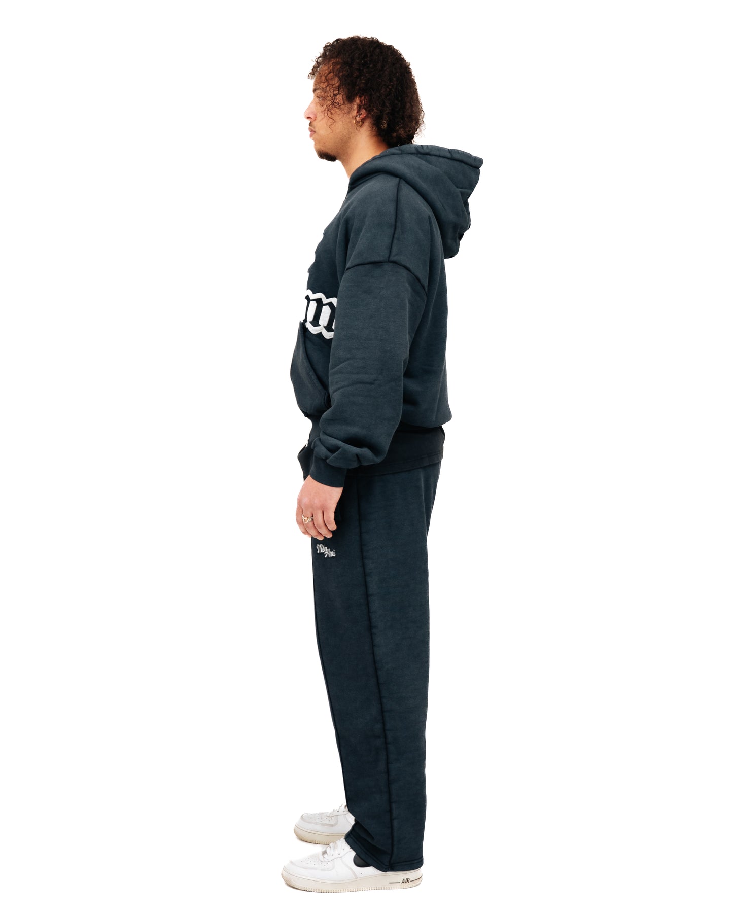 Pull á Capuche Orchidée Gris Délavé