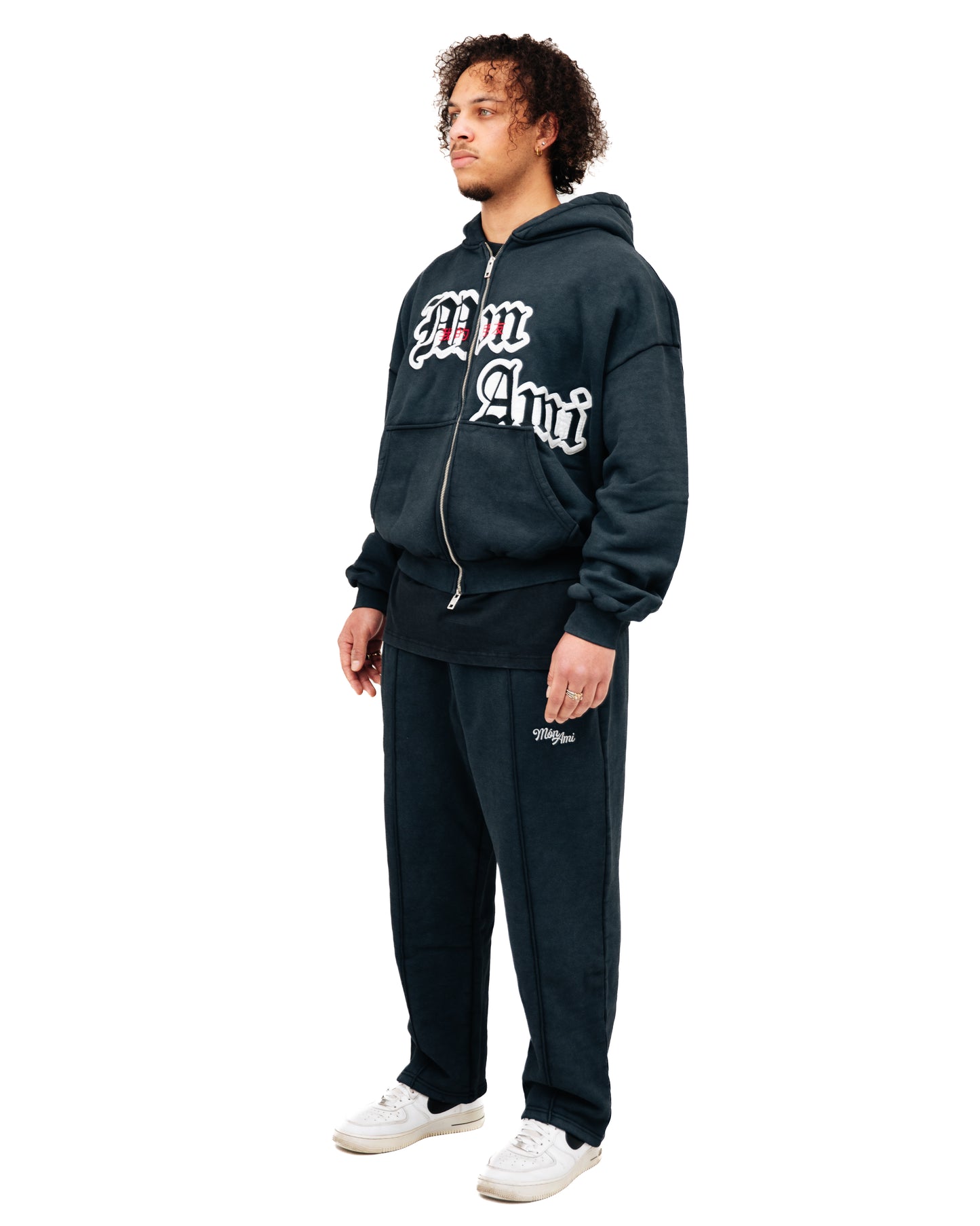 Pull á Capuche Orchidée Gris Délavé