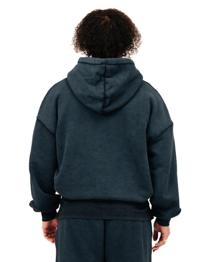 Pull á Capuche Orchidée Gris Délavé