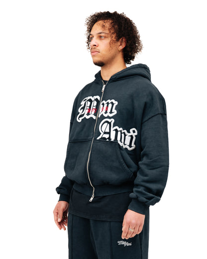 Pull á Capuche Orchidée Gris Délavé