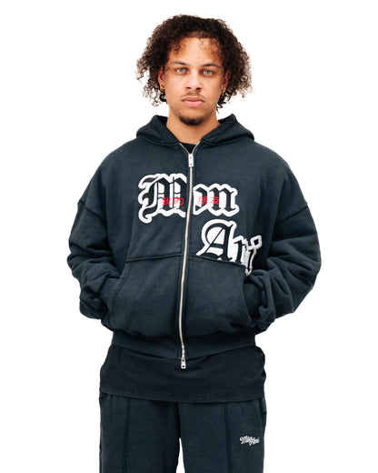 Pull á Capuche Orchidée Gris Délavé
